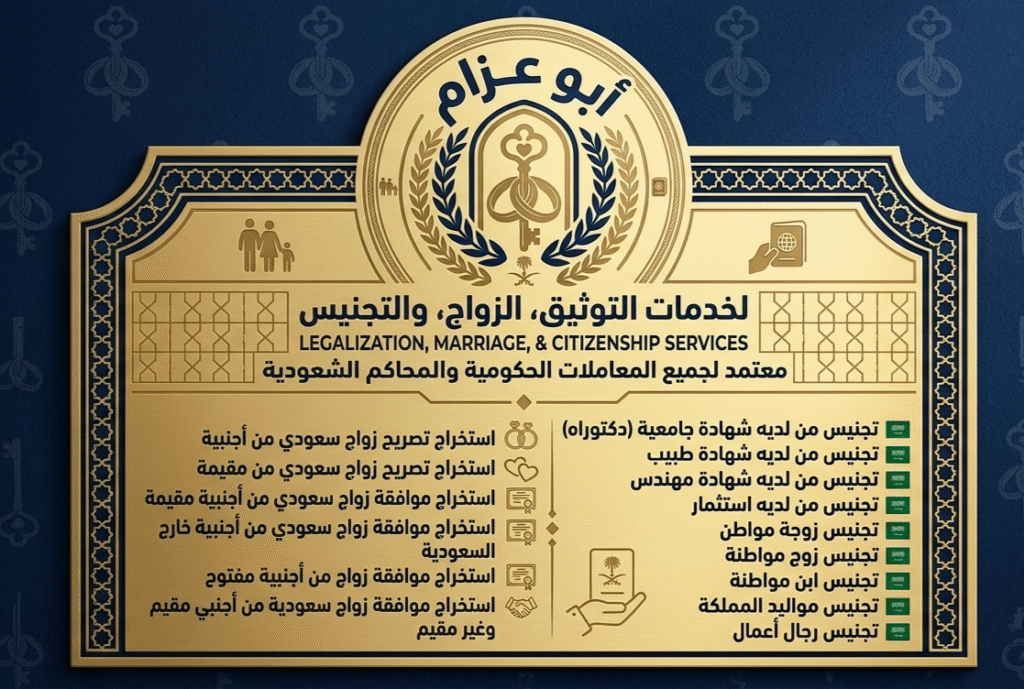 تصاريح زواج في السعودية